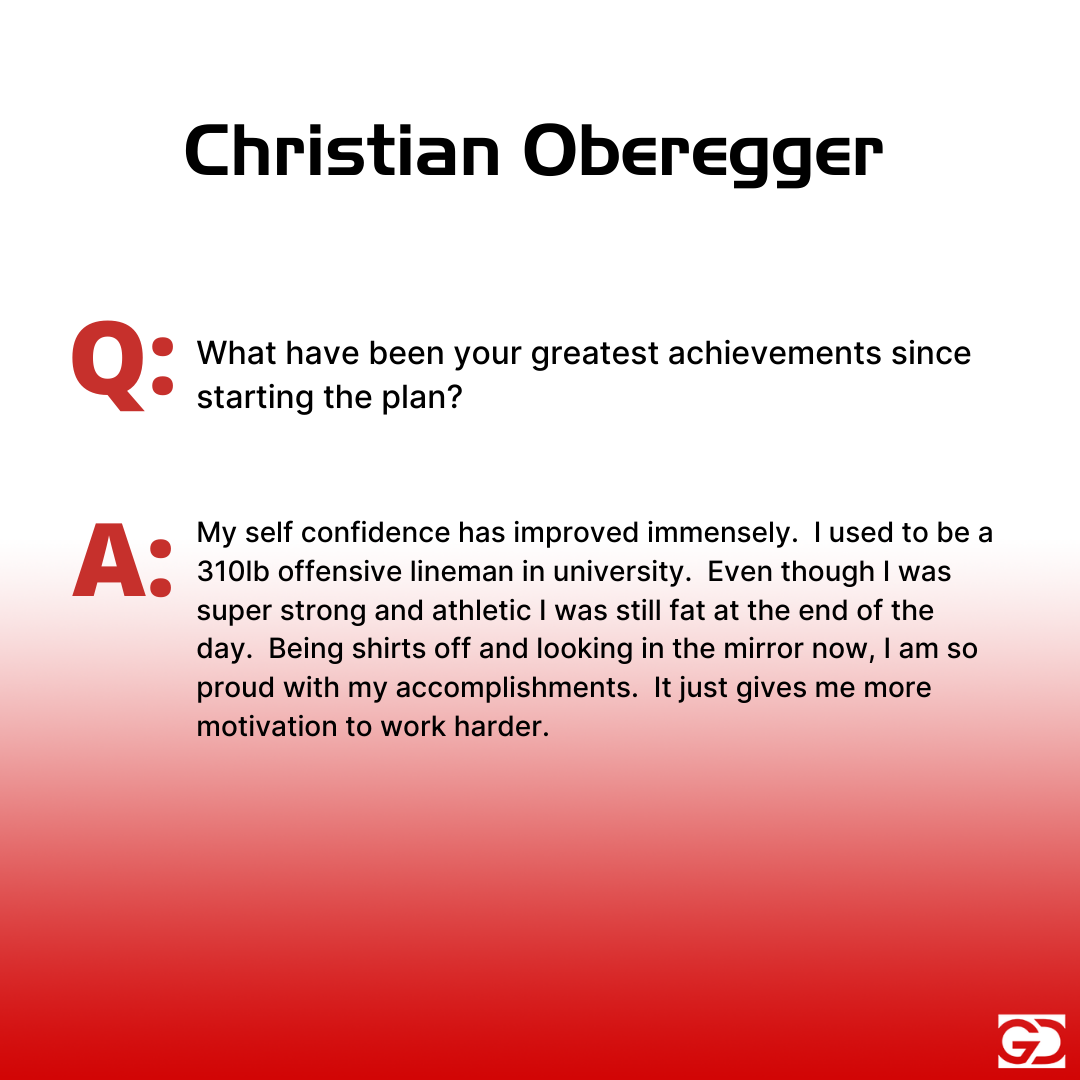 Custom Program for Diet & Training - Coach Greg Inc.